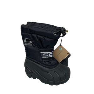 Sorel Cub Black Winter Snow Boots NC1799-011 Toddler Boy Girl Unisex size 6